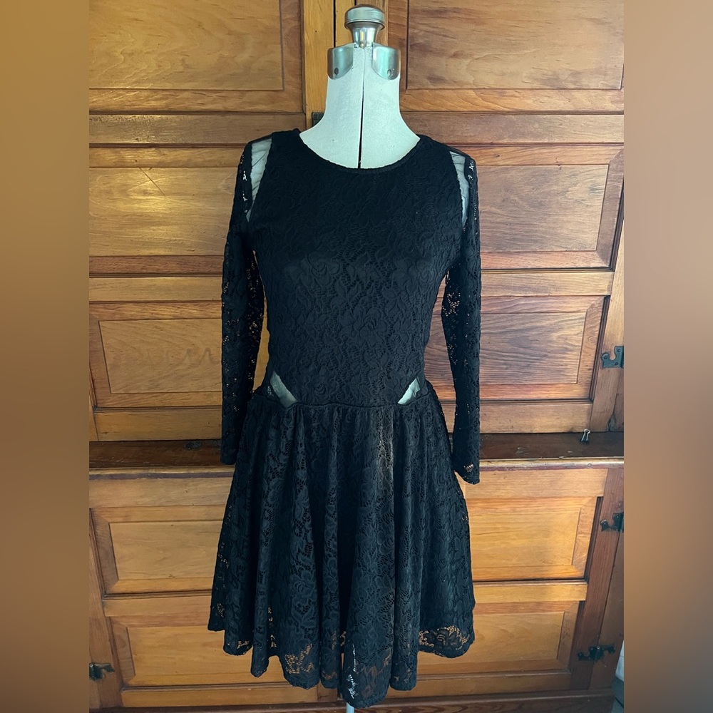 Abercrombie & Fitch Lace Fit and Flare Dress